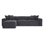 Mindy Chenille Modularsofa mit Korbflechtmuster - 115,3B x 70T x 28,2H