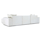 Mindy Chenille Modularsofa mit Korbflechtmuster - 115,3B x 70T x 28,2H