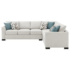 Ashlee Schlafsofa, Greige Chenille, 6 Kissen, 282 cm