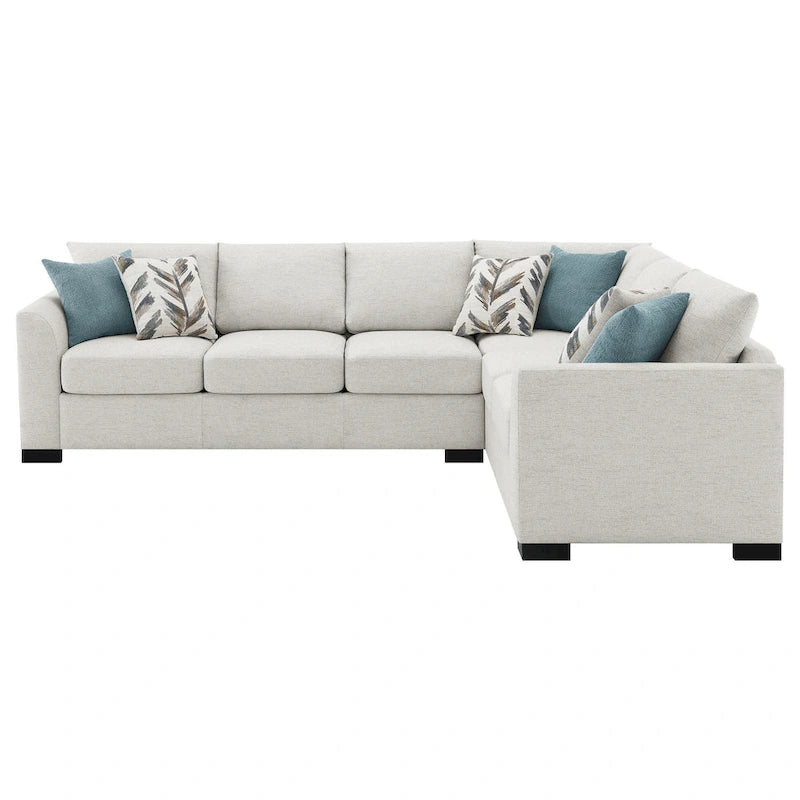 Ashlee Schlafsofa, Greige Chenille, 6 Kissen, 282 cm