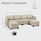 Lane Modulares Sektionssofa