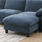 U-förmiges Sektionalsofa Indoor Chaiselongue mit USB- und Typ-C-Ladegerät