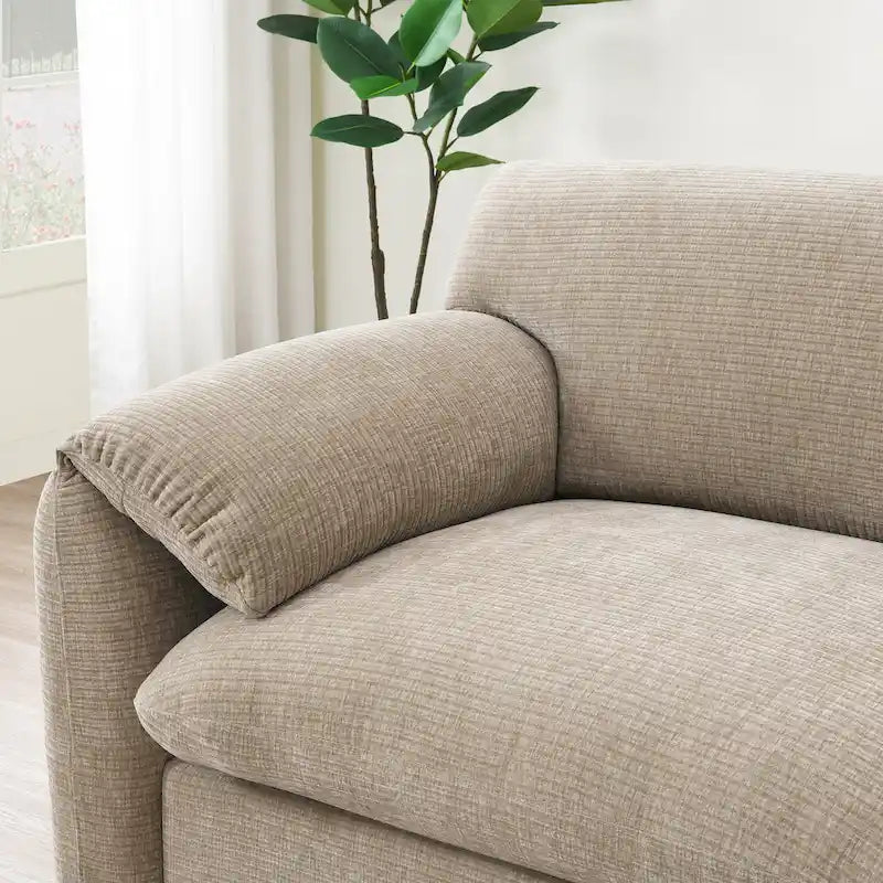 U-förmiges Sektionalsofa Indoor Chaiselongue mit USB- und Typ-C-Ladegerät