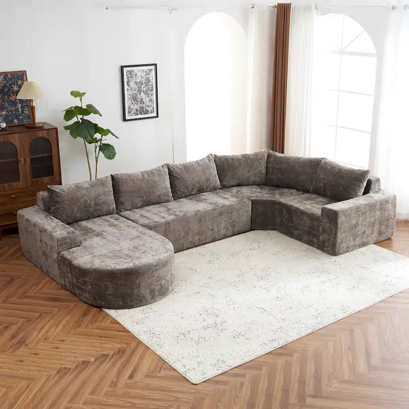 Modulares Sektionssofa Wohnzimmer Bodensofa Récamiere