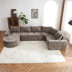 Modulares Sektionssofa Wohnzimmer Bodensofa Récamiere