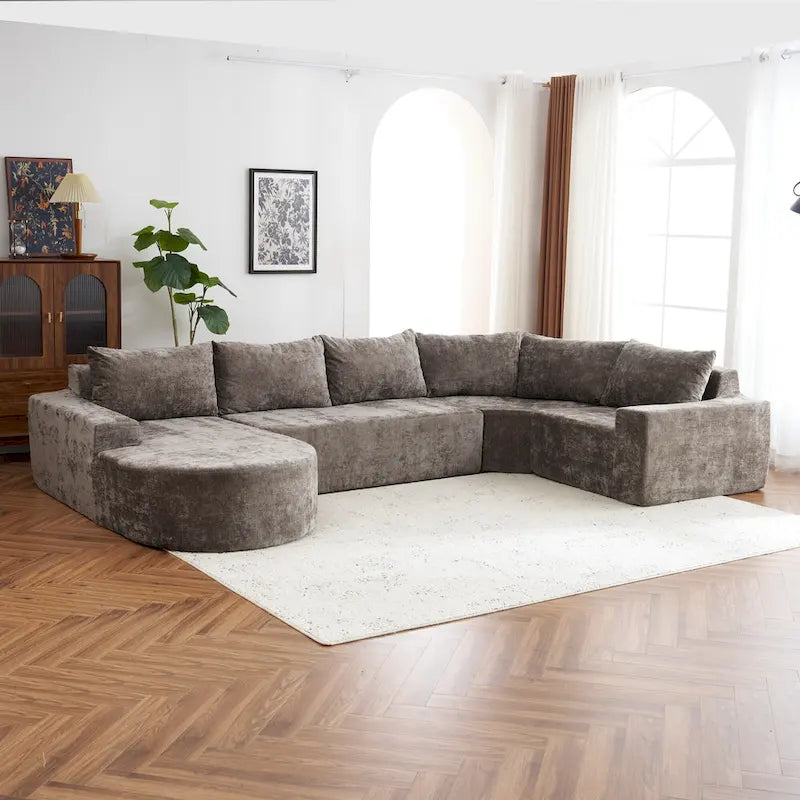 Modulares Sektionssofa Wohnzimmer Bodensofa Récamiere