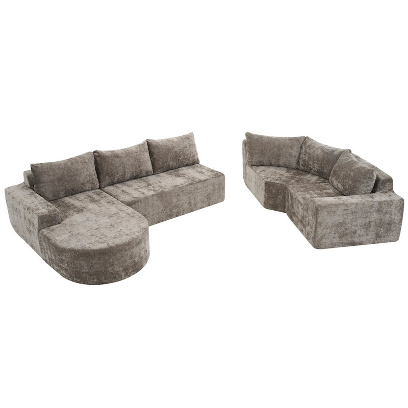 Modulares Sektionssofa Wohnzimmer Bodensofa Récamiere