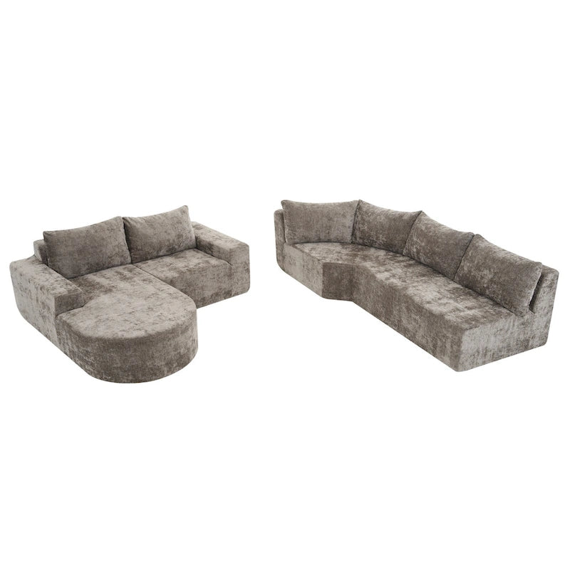 Modulares Sektionssofa Wohnzimmer Bodensofa Récamiere