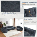 Modulares Sektionssofa Wohnzimmer Bodensofa Récamiere