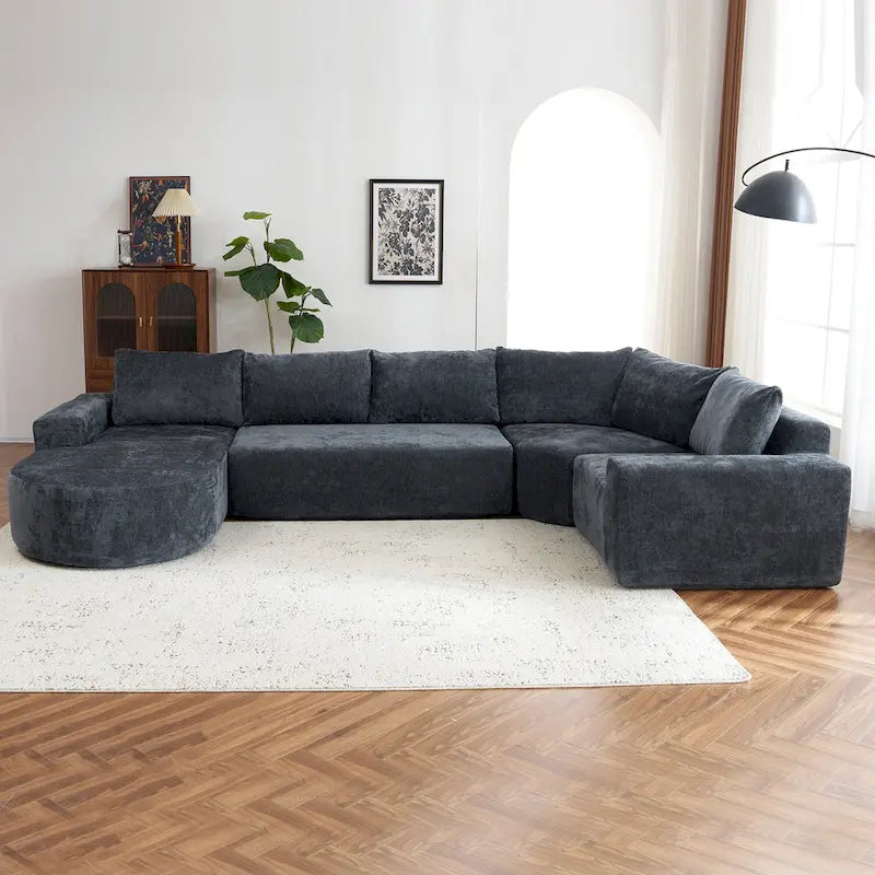 Modulares Sektionssofa Wohnzimmer Bodensofa Récamiere