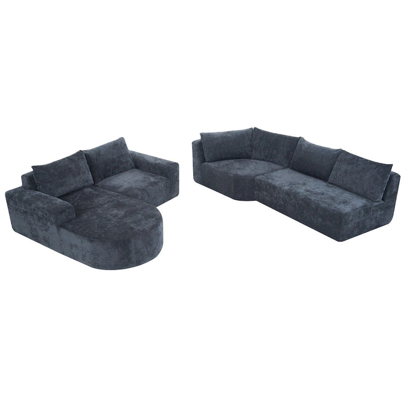 Modulares Sektionssofa Wohnzimmer Bodensofa Récamiere