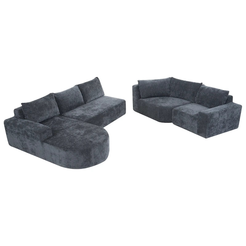 Modulares Sektionssofa Wohnzimmer Bodensofa Récamiere