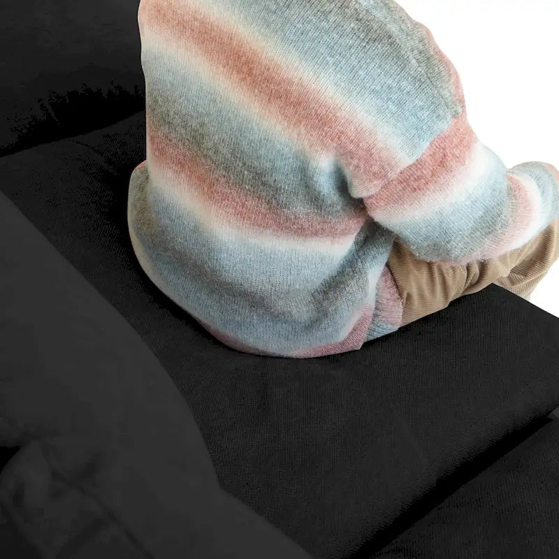 Minimalistisches Leinen-Ecksofa mit Daunenfüllung, Cloud Couch, U-förmiges Tiefsitzsofa mit Kissen