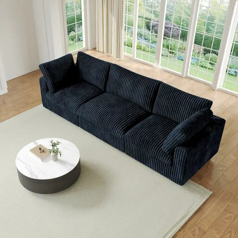 Weiches Plüsch Modulares Sektionssofa Modern Gepolstertes Wohnzimmer-Sofa