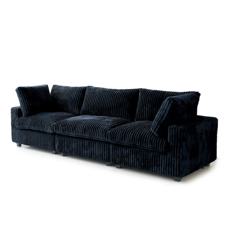 Weiches Plüsch Modulares Sektionssofa Modern Gepolstertes Wohnzimmer-Sofa