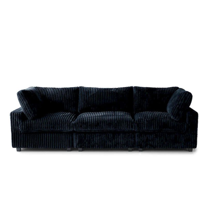 Weiches Plüsch Modulares Sektionssofa Modern Gepolstertes Wohnzimmer-Sofa
