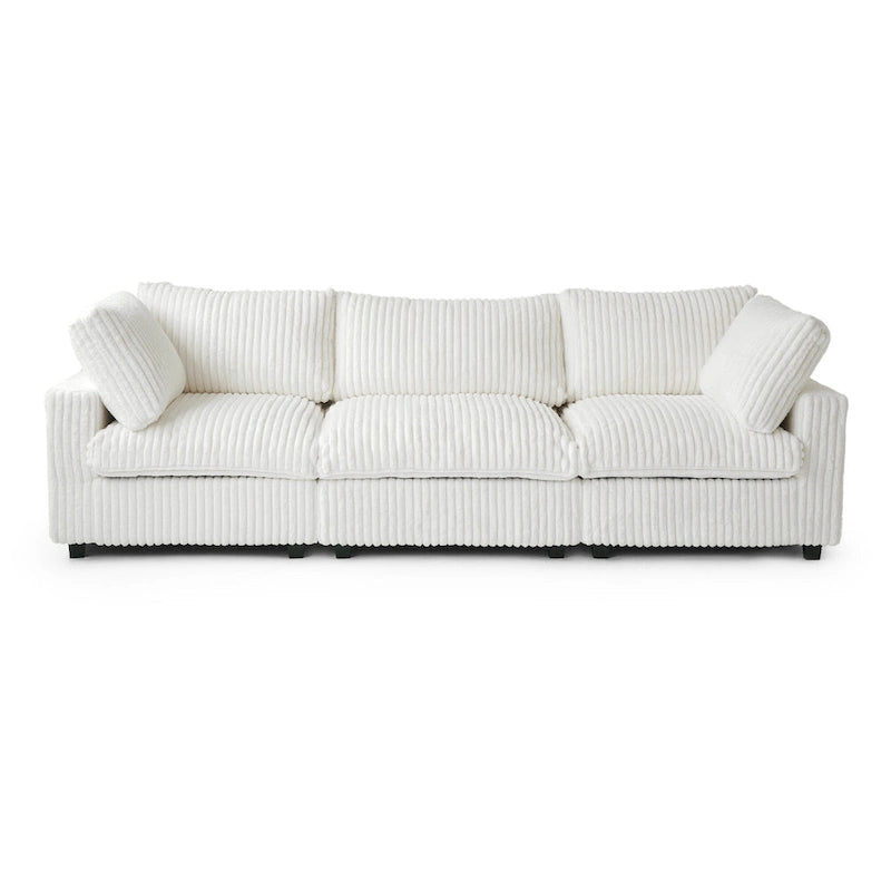 Weiches Plüsch Modulares Sektionssofa Modern Gepolstertes Wohnzimmer-Sofa
