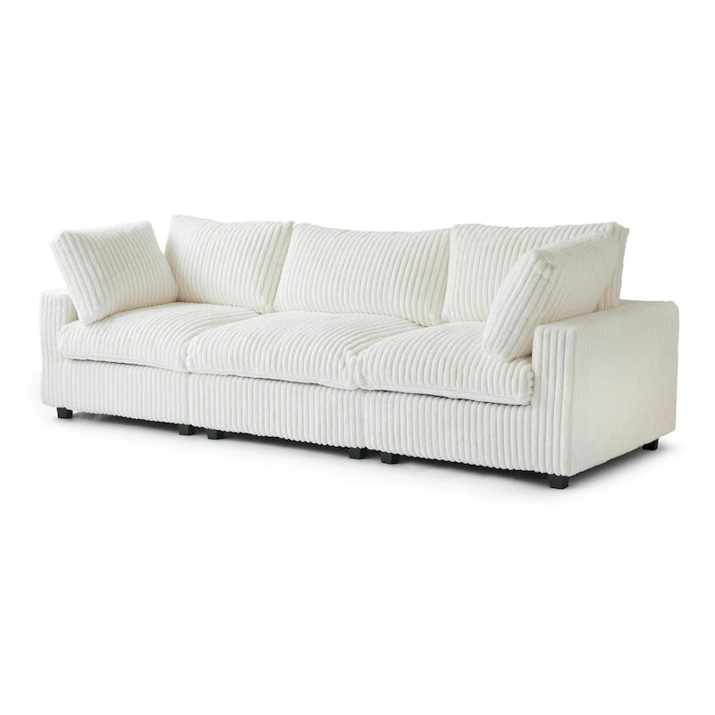 Weiches Plüsch Modulares Sektionssofa Modern Gepolstertes Wohnzimmer-Sofa