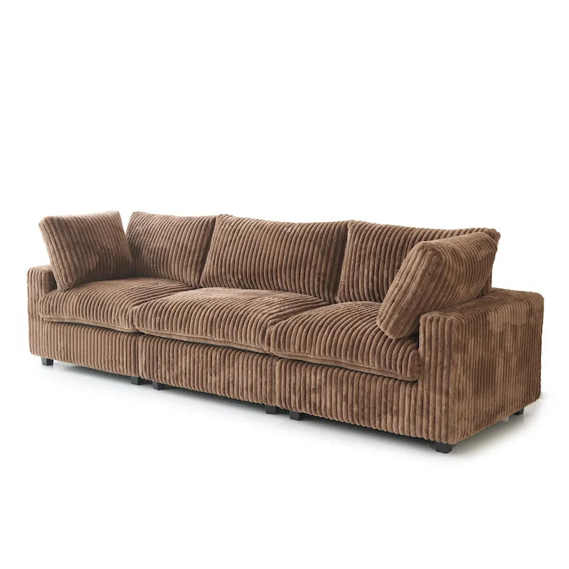Weiches Plüsch Modulares Sektionssofa Modern Gepolstertes Wohnzimmer-Sofa