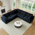 Cloud Ecksofa, weich gepolstertes modulares Sektionssofa mit Daunenfüllung für das Wohnzimmer