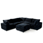 Cloud Ecksofa, weich gepolstertes modulares Sektionssofa mit Daunenfüllung für das Wohnzimmer