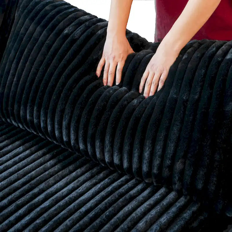Cloud Ecksofa, weich gepolstertes modulares Sektionssofa mit Daunenfüllung für das Wohnzimmer