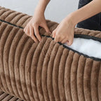 Cloud Ecksofa, weich gepolstertes modulares Sektionssofa mit Daunenfüllung für das Wohnzimmer