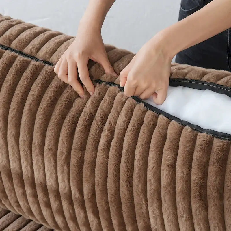 Cloud Ecksofa, weich gepolstertes modulares Sektionssofa mit Daunenfüllung für das Wohnzimmer
