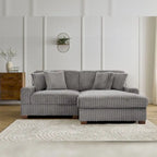 Polster-Chenille-Samt-Ecksofa, modulares Sofa mit Récamiere