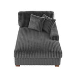 Polster-Chenille-Samt-Ecksofa, modulares Sofa mit Récamiere