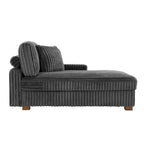 Polster-Chenille-Samt-Ecksofa, modulares Sofa mit Récamiere