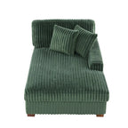 Polster-Chenille-Samt-Ecksofa, modulares Sofa mit Récamiere