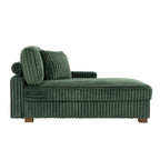 Polster-Chenille-Samt-Ecksofa, modulares Sofa mit Récamiere