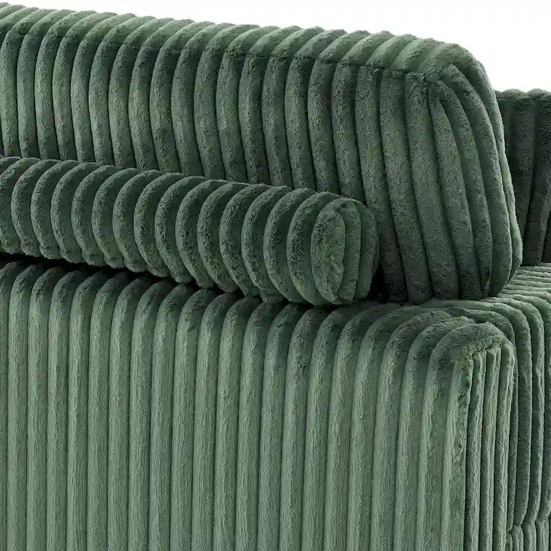 Polster-Chenille-Samt-Ecksofa, modulares Sofa mit Récamiere