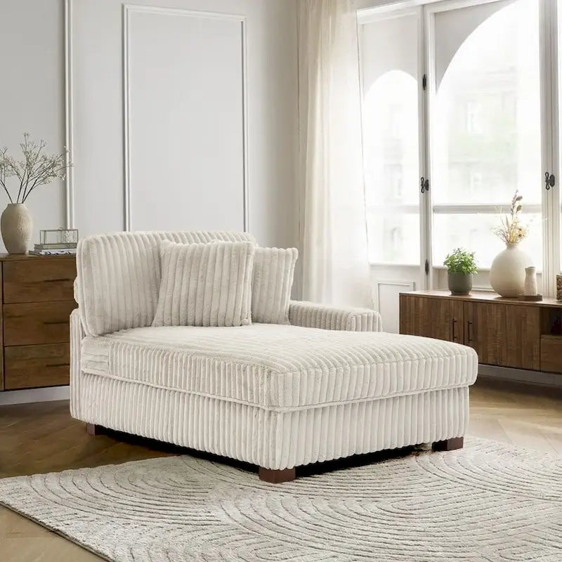 Polster-Chenille-Samt-Ecksofa, modulares Sofa mit Récamiere