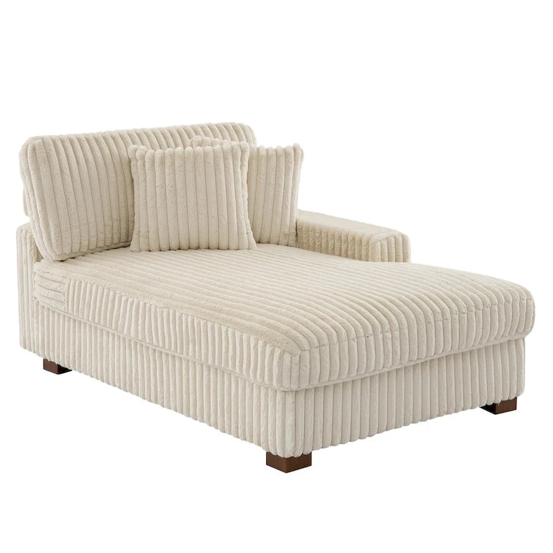 Polster-Chenille-Samt-Ecksofa, modulares Sofa mit Récamiere
