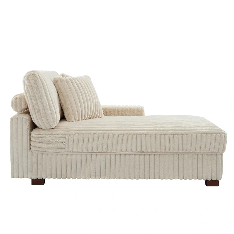 Polster-Chenille-Samt-Ecksofa, modulares Sofa mit Récamiere