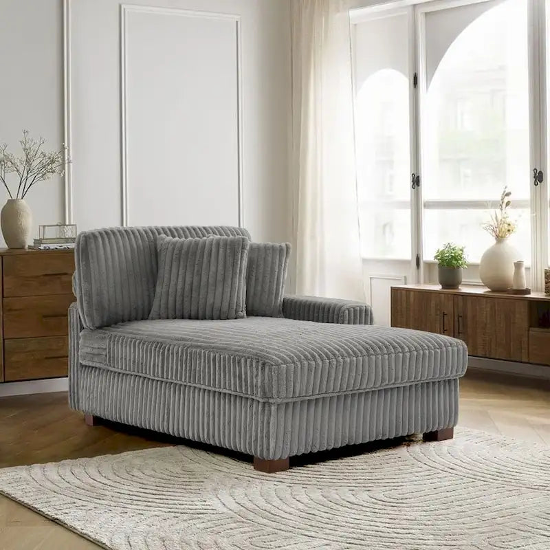Polster-Chenille-Samt-Ecksofa, modulares Sofa mit Récamiere