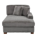 Polster-Chenille-Samt-Ecksofa, modulares Sofa mit Récamiere