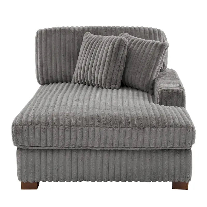 Polster-Chenille-Samt-Ecksofa, modulares Sofa mit Récamiere