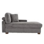 Polster-Chenille-Samt-Ecksofa, modulares Sofa mit Récamiere