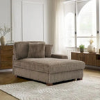 Polster-Chenille-Samt-Ecksofa, modulares Sofa mit Récamiere