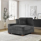 Polster-Chenille-Samt-Ecksofa, modulares Sofa mit Récamiere