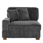 Polster-Chenille-Samt-Ecksofa, modulares Sofa mit Récamiere