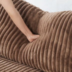 Modulares 6-Sitzer U-Sofa, Übergroßes, Plüschiges und Gemütliches Sofa mit Mehreren Kissen