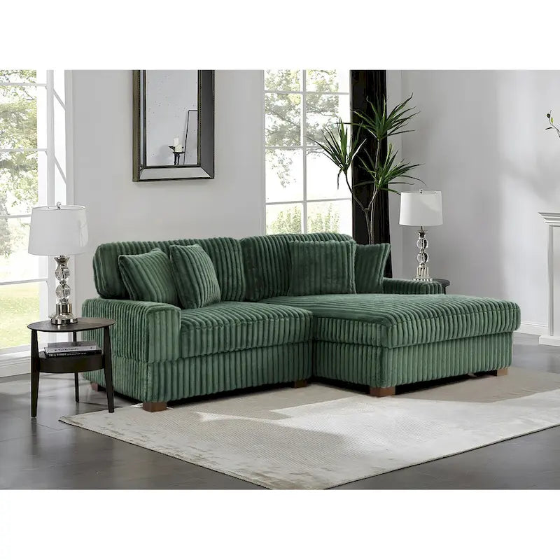 Modulares XXL-Sofa-Set mit Chaiselongue und Sessel für drinnen