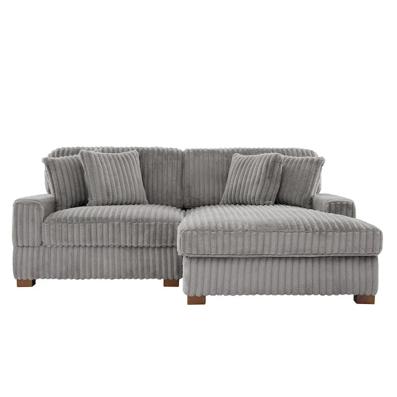 Modulares XXL-Sofa-Set mit Chaiselongue und Sessel für drinnen