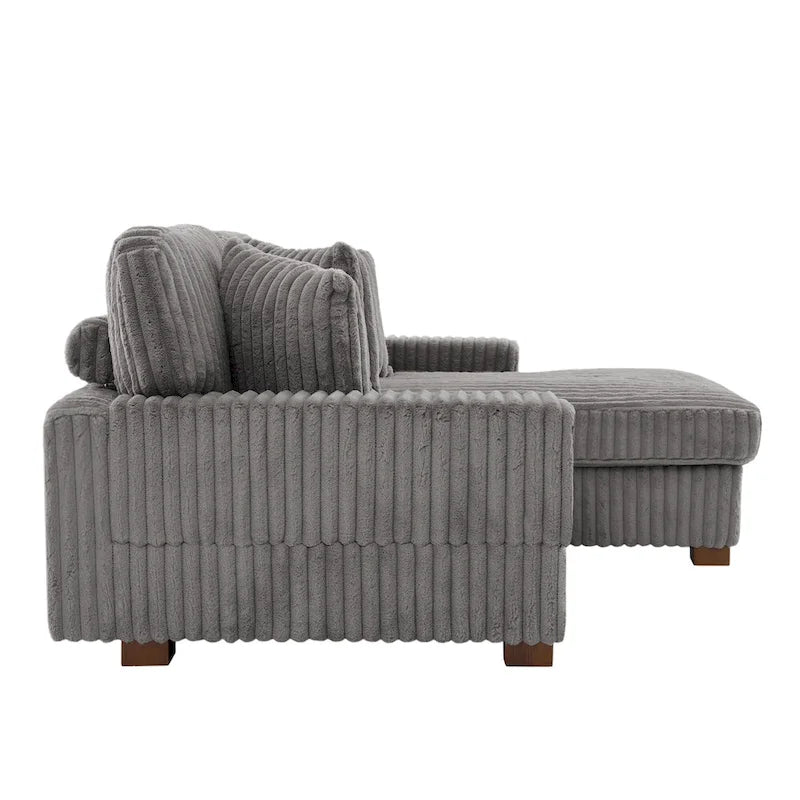 Modulares XXL-Sofa-Set mit Chaiselongue und Sessel für drinnen