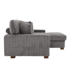 Modulares XXL-Sofa-Set mit Chaiselongue und Sessel für drinnen