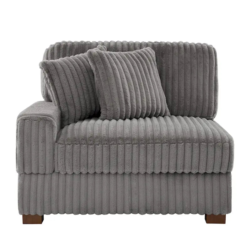 Modulares XXL-Sofa-Set mit Chaiselongue und Sessel für drinnen
